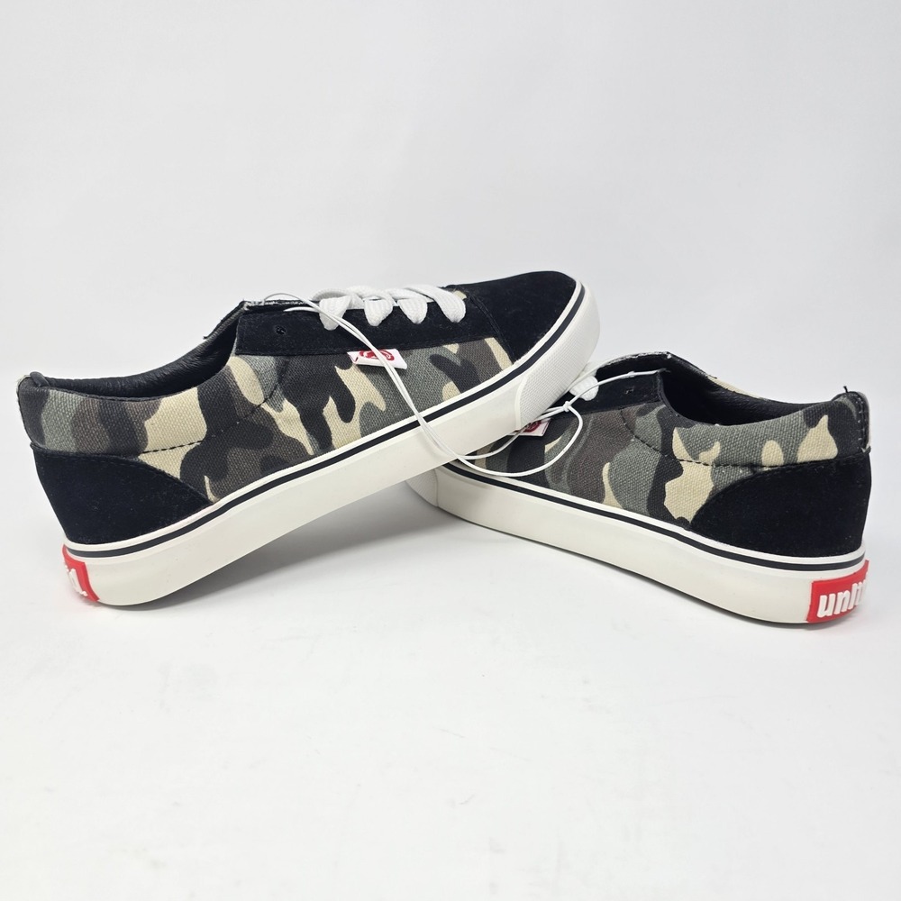 Ecko Unltd Youth Camo Low Top Sneakers Black Camouflage STEVEN-28BP Size 5